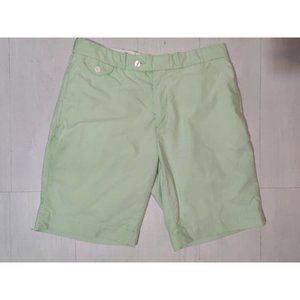 Polo Ralph Lauren 34 x 10" Green Oxford Flat Front Chino Shorts Green Ripstop